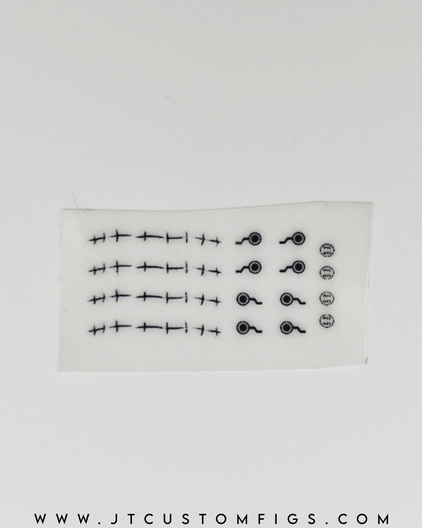 Curse speech & stitches( Rub-on Decals )