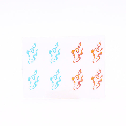 🌊 Water awakening mark 🌊 ( Rub-on decals )