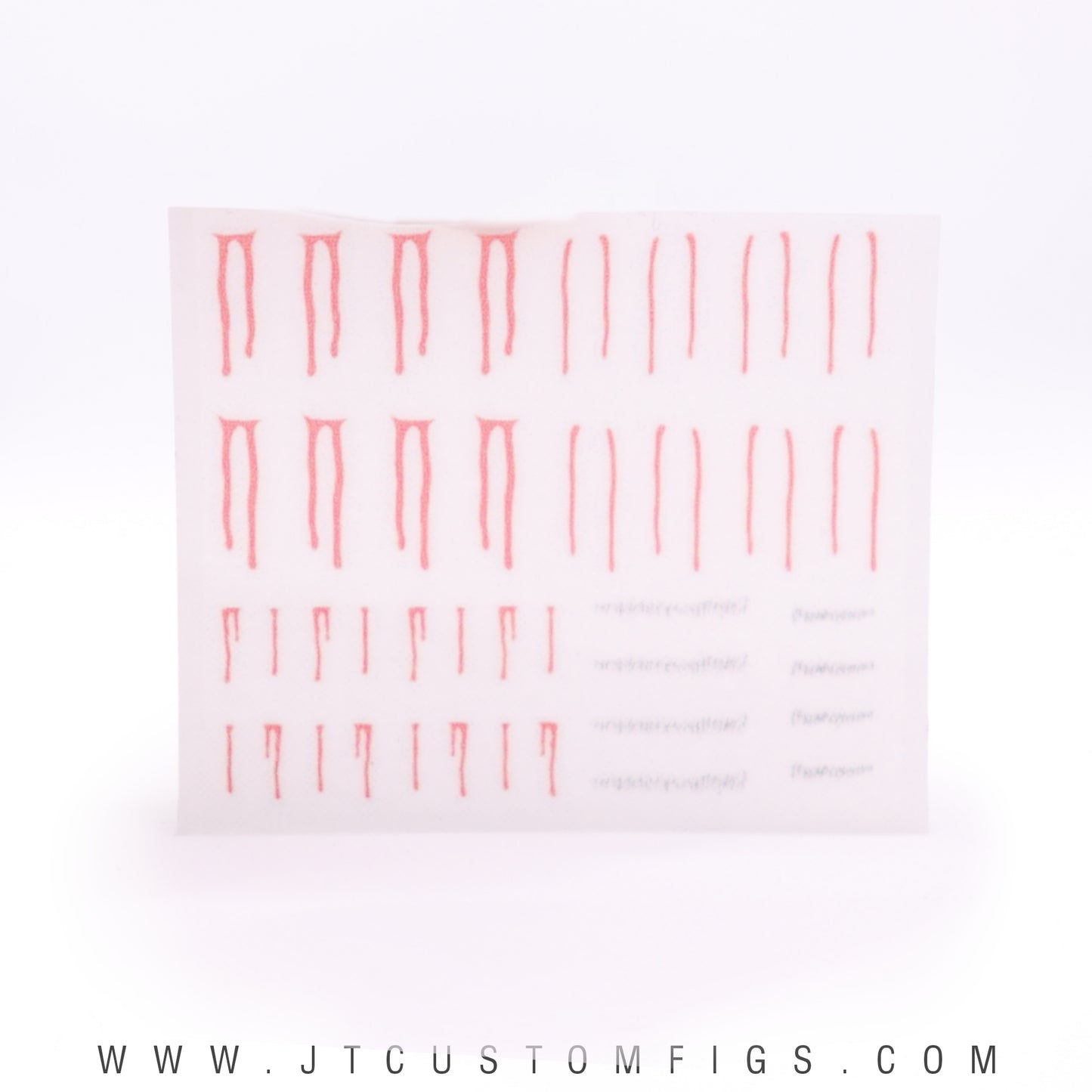 Blood Tears ( Rub-on Decals )